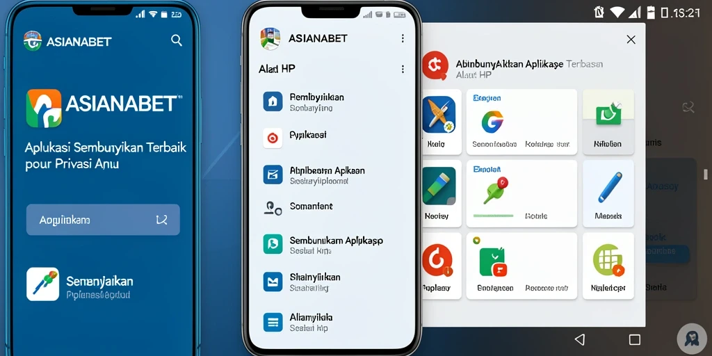 Antarmuka pengguna ASIANABET yang intuitif untuk menyembunyikan aplikasi.