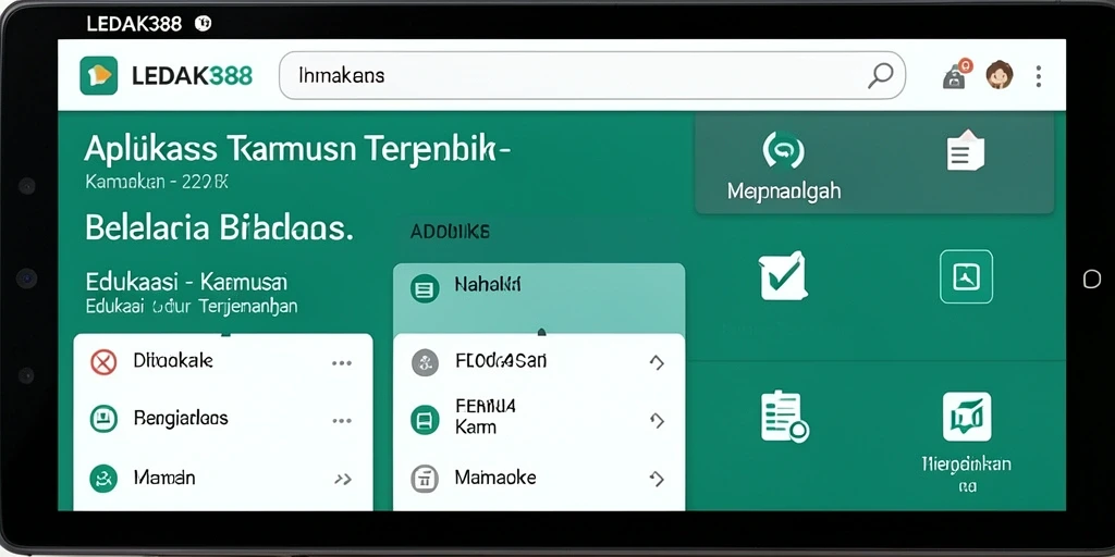 Tampilan antarmuka LEDAK388 yang modern dan mudah digunakan.