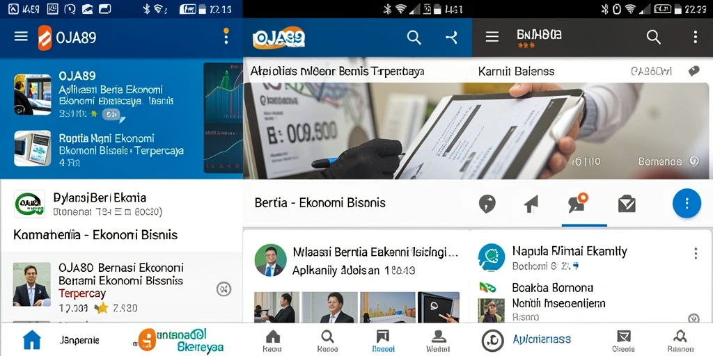 Tampilan antarmuka OJA89 yang informatif dan modern.