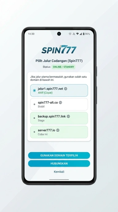 Tampilan link alternatif spin777